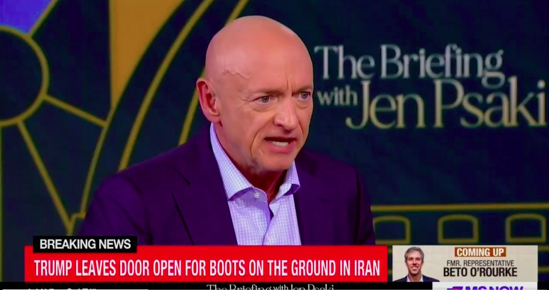 Sen. Mark Kelly Says Random Group Of People ' Could Do A Better Job on Iran Than Trump Admin