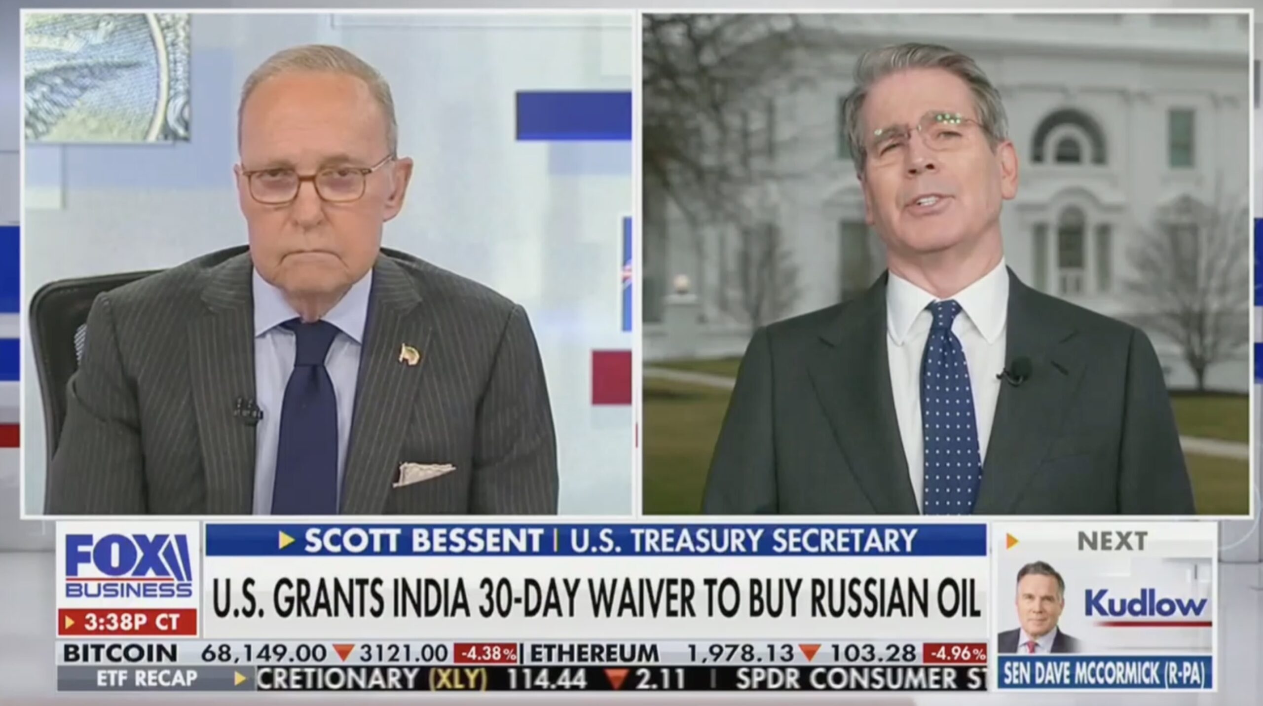 Bessent Says Trump ‘May Unsanction’ Russian Oil To Try To Bring Down Prices Amid Iran War