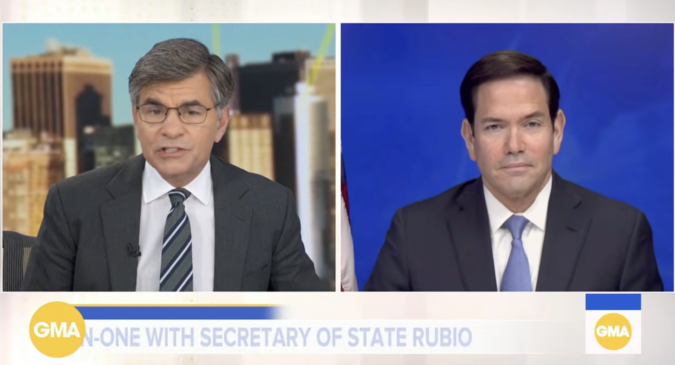 George Stephanopoulos Presses Rubio on Trump's Vow on Iran