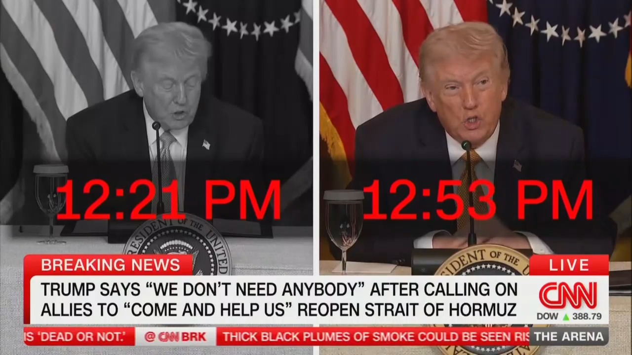 Did You Follow That?' CNN's Kasie Hunt Plays Side-By-Side Recording Of Trump Contradicting Himself on Iran