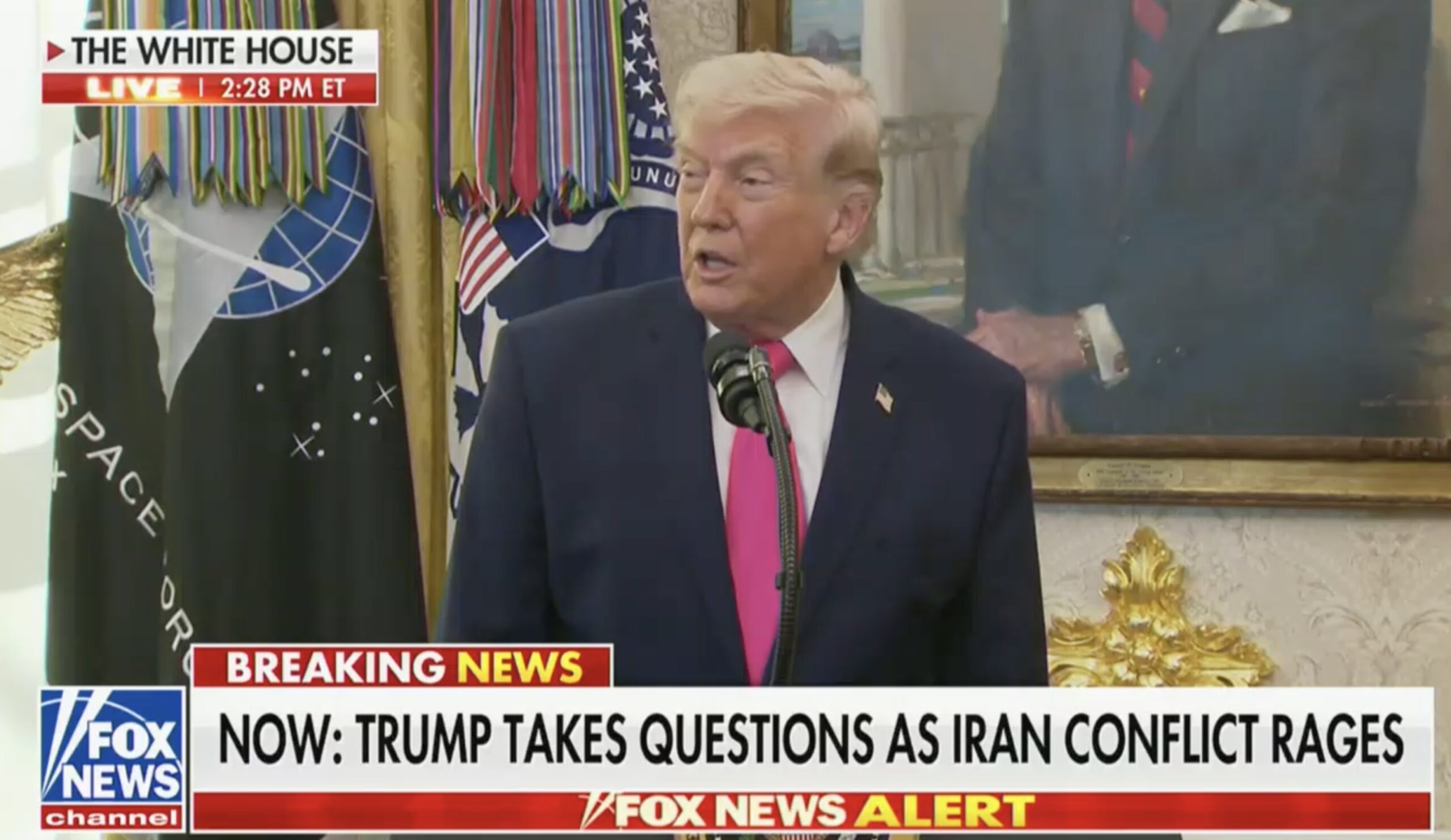 Trump Claims U.S. 'Roaming Free Over Tehran'