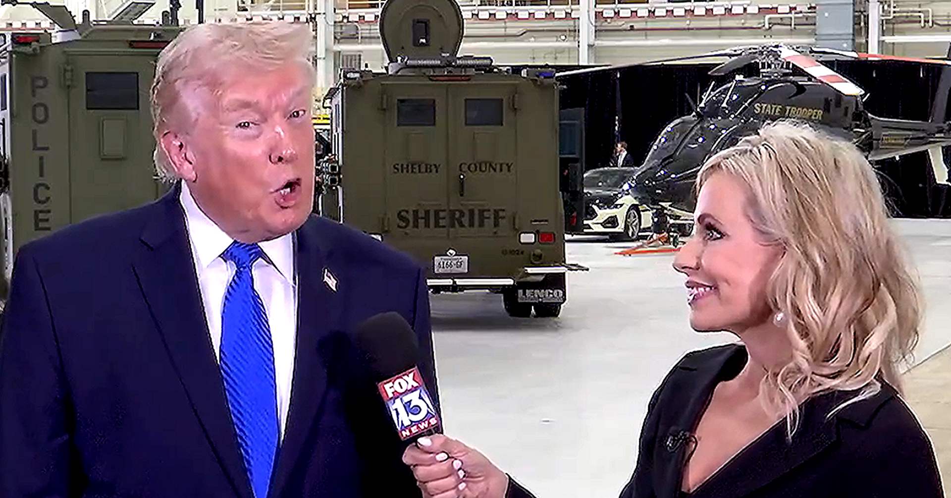 Trump Tells Local Anchor He Was Pals With Elvis Has Left the Building' Hotel Manager