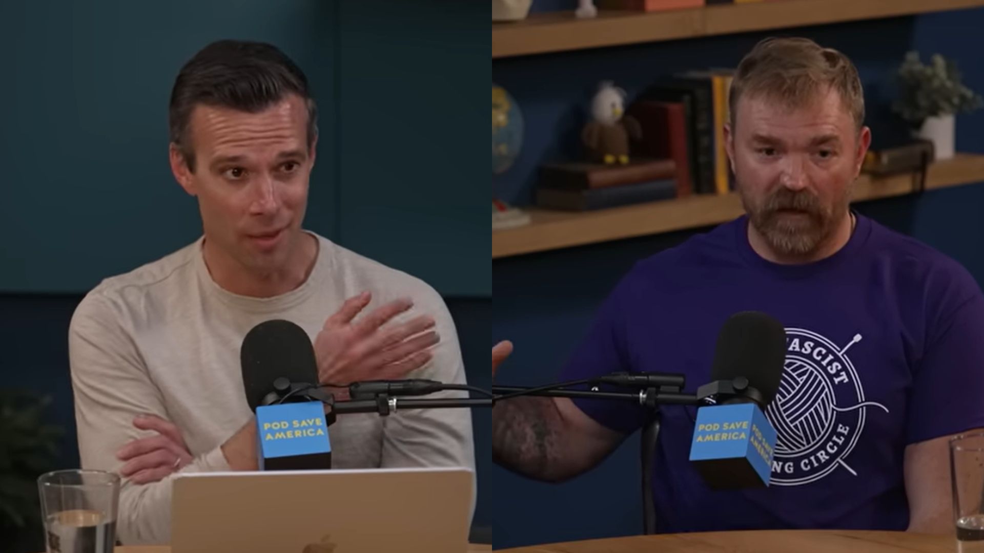 Pod Save America Star Cites Knitting Club T-Shirt in Defense of Democrat With Red Flags