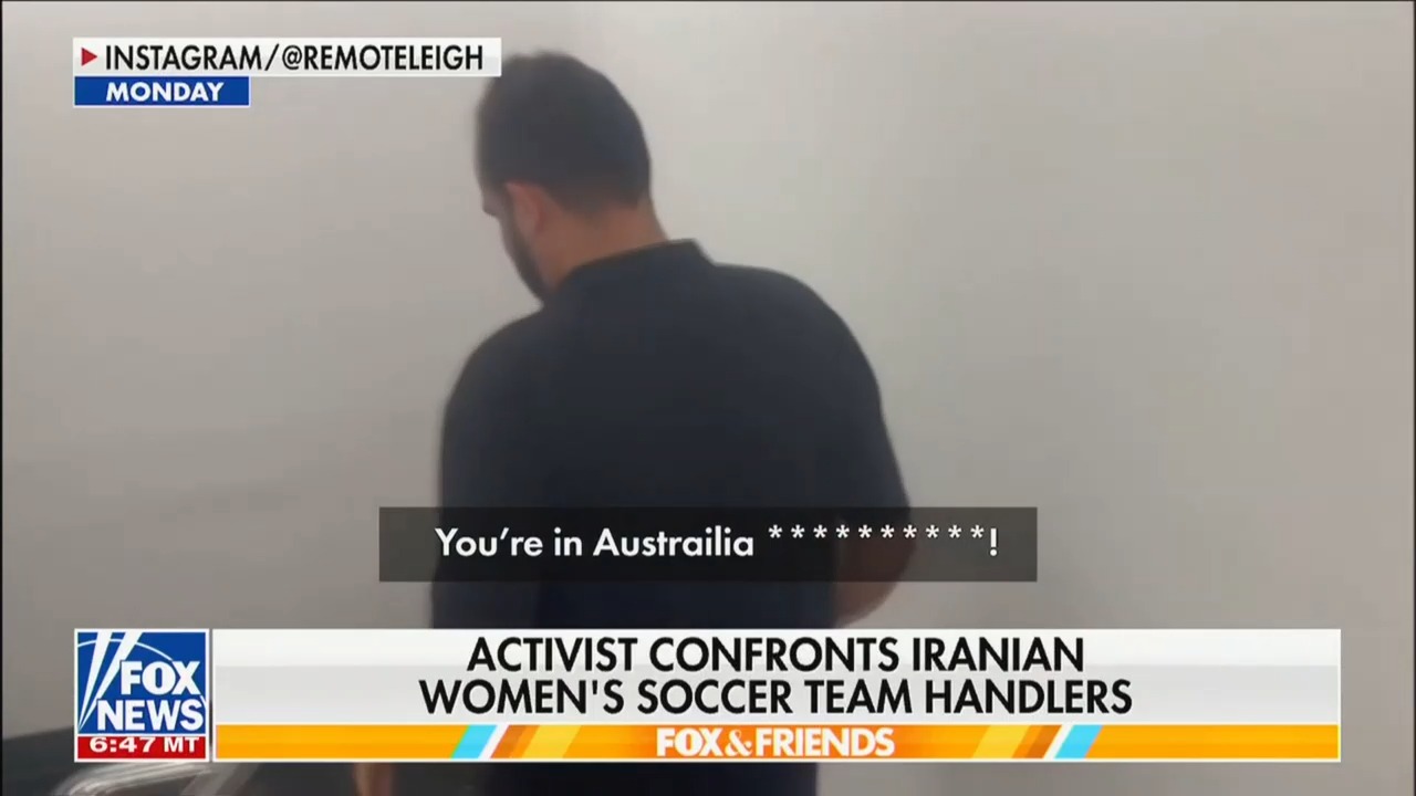 Fox News Shows Wild Moment Iranian Handlers Scramble After Hearing Female Soccer Players Escaped