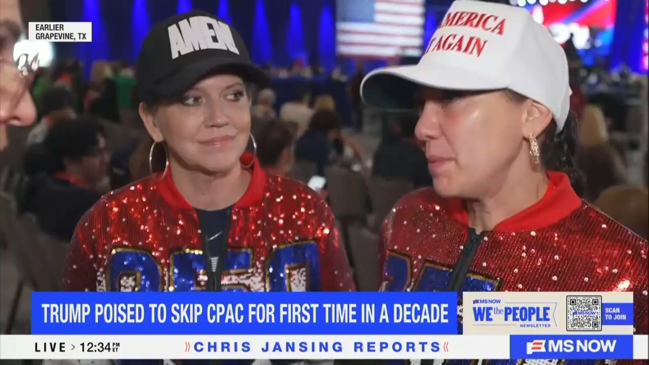 MS NOW Reports Live From CPAC: A Lot of Empty Space Here'