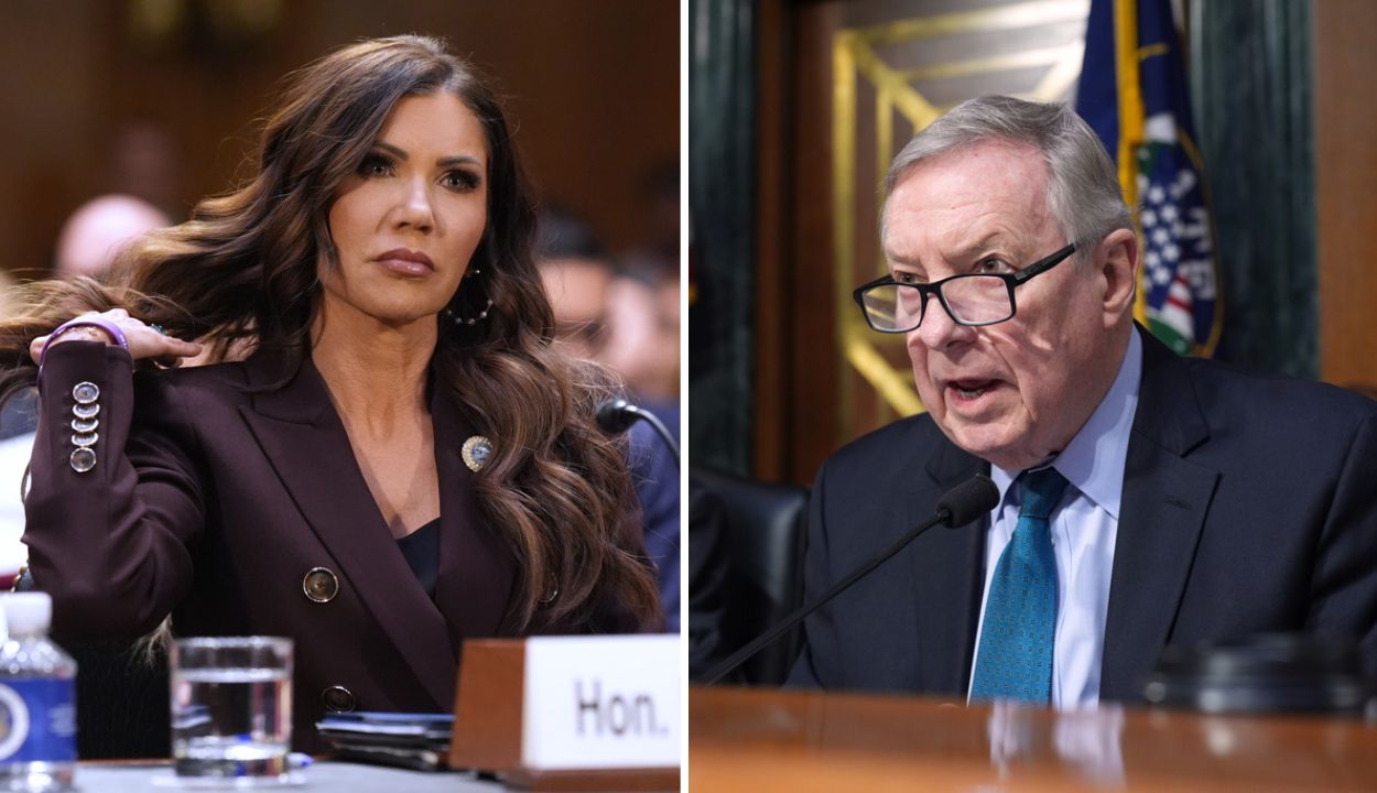 Dick Durbin Grills Noem on 'Domestic Terrorists' Claim