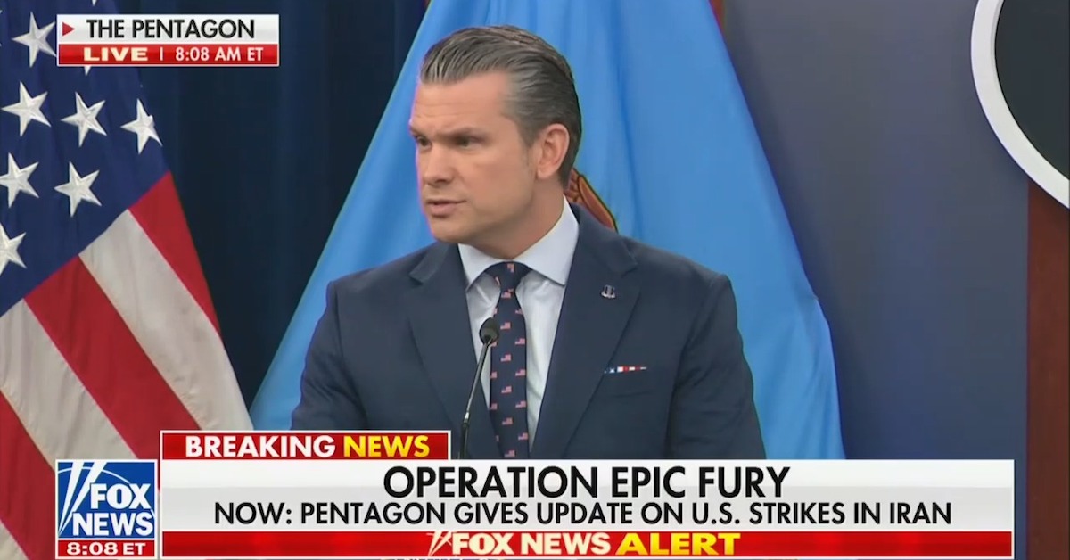 Pete Hegseth Taunts 'Disfigured' Iran Leader and His 'Rats'