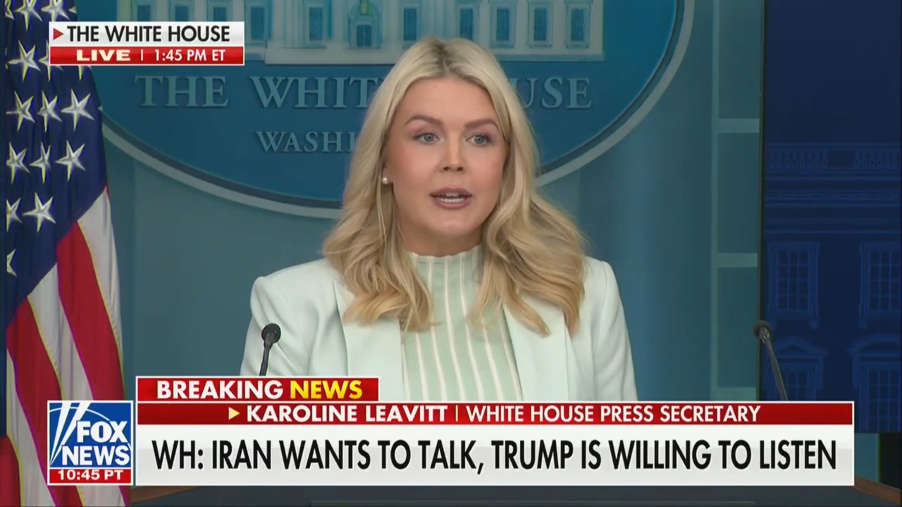 Karoline Leavitt Claims Iran Is 'Looking For An Exit Ramp'