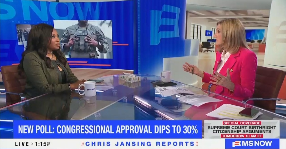 Chris Jansing Confronts Jasmine Crockett with Bad Dem Poll