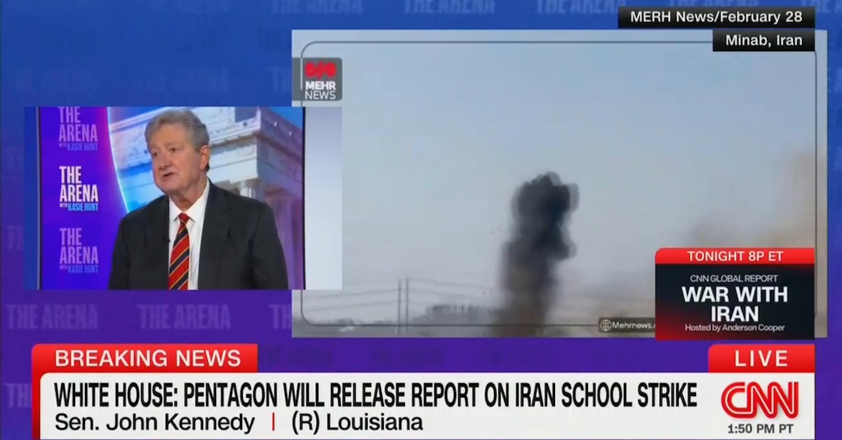 Sen. John Kennedy Contradicts Trump On Iran School Strike