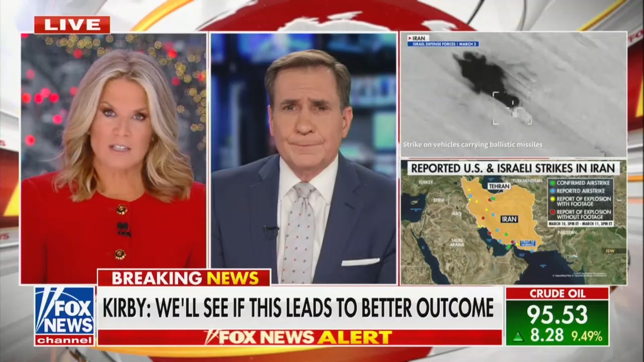 They Slaughtered 30,000 People in the Streets': Fox's Martha MacCallum Confronts Biden Alum John Kirby Over Iran