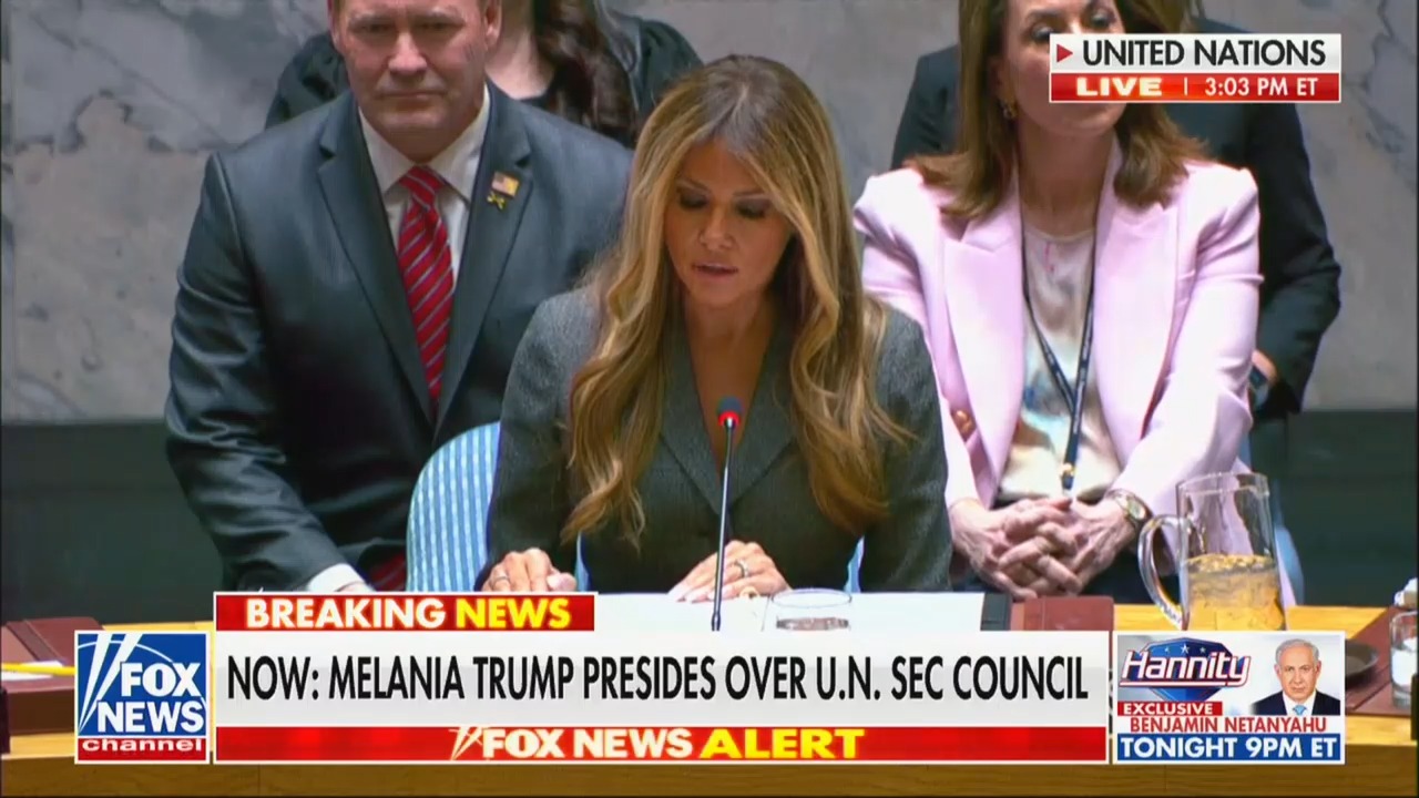 WATCH: Melania Trump Raises Eyebrows By Presiding Over UN Security Council ...