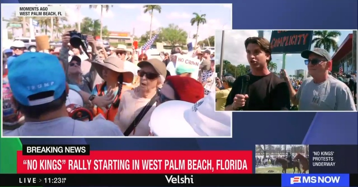 WATCH: Trump Supporters Tussle with No Kings Protesters