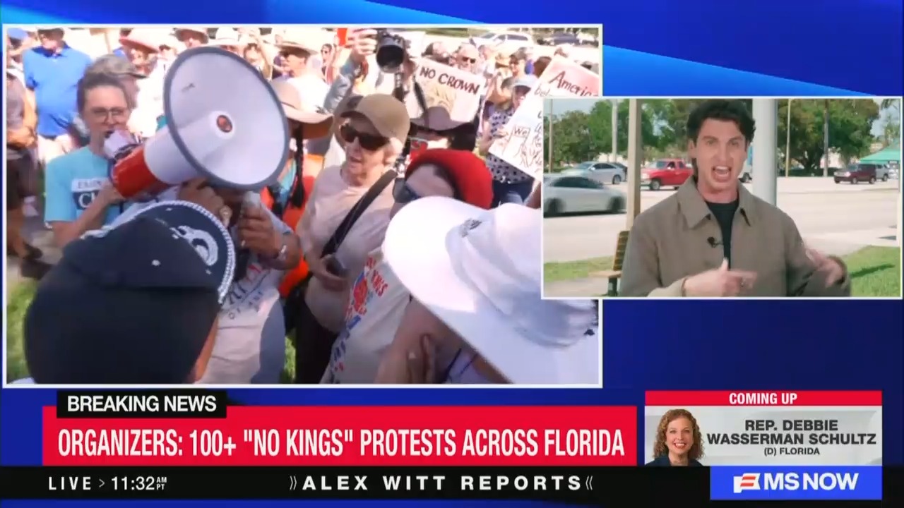 A Really Cool Moment': MS NOW Reporter Recounts Moment No Kings' Protester Shook Hands With MAGA Supporter
