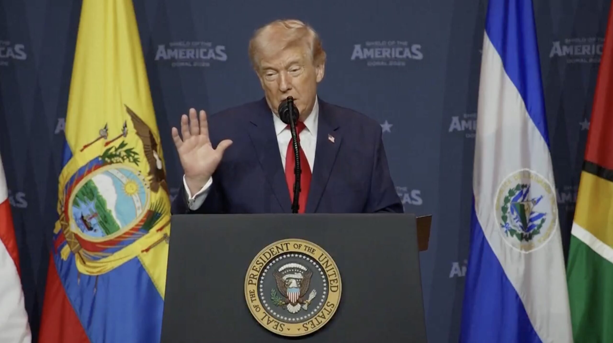 I'm Not Learning Your Damn Language': Trump Addresses Latin American Leaders at His Shield Of The Americas' Summit