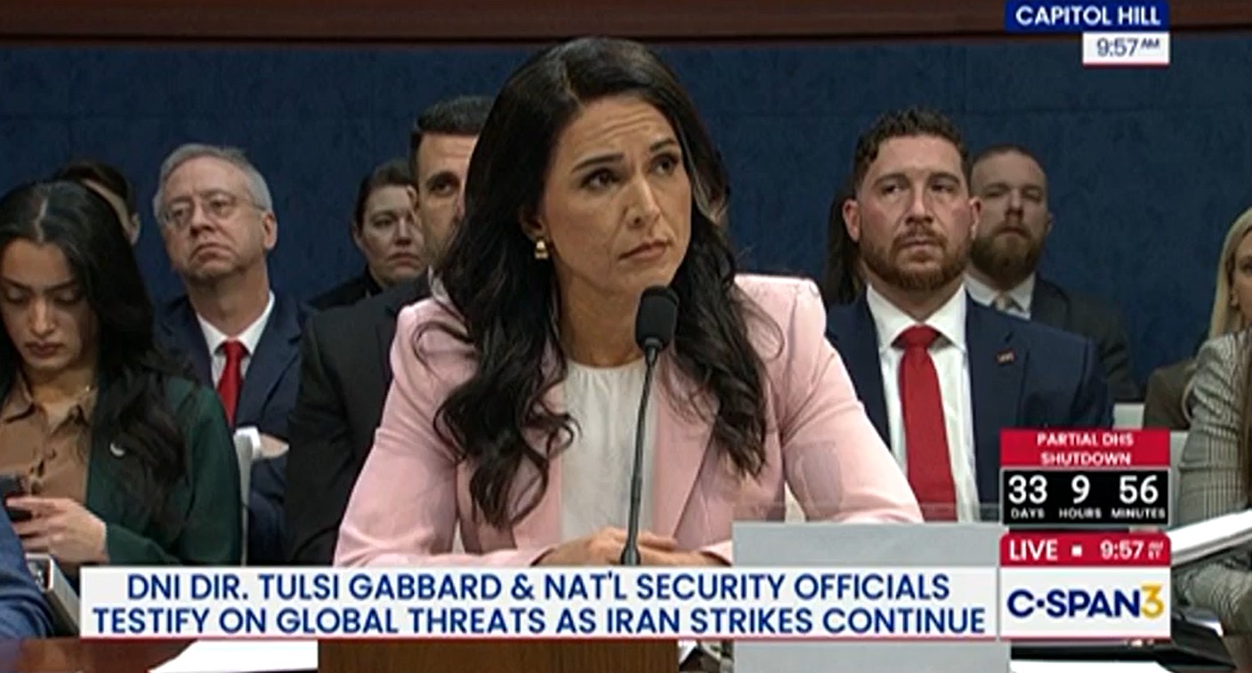 Gabbard Says She Checked Her Personal' Views At the Door' When Asked If Trump's Iran War Is Constitutional