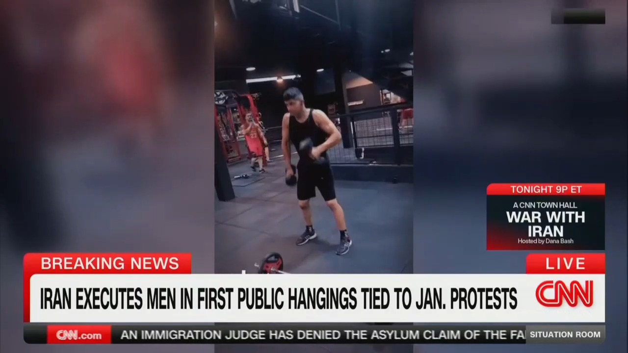 Just Awful': CNN's Wolf Blitzer Laments Iran Regime's Execution of 19-Year-Old Olympic Wrestler