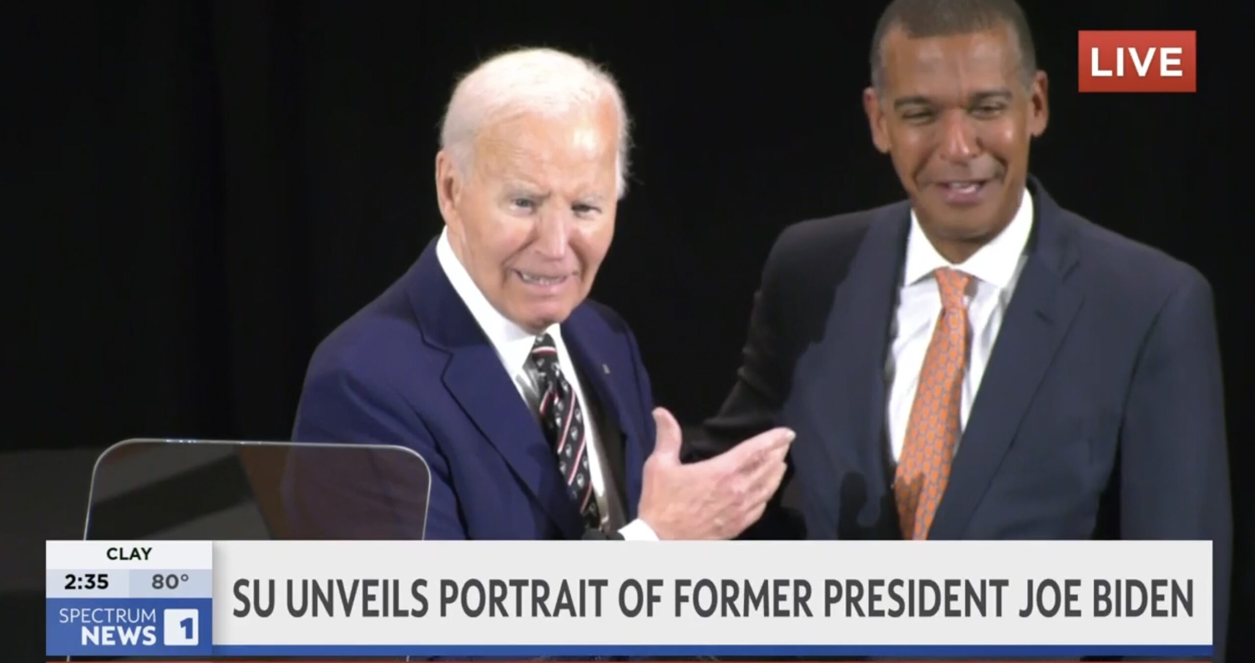Biden Awkwardly Prods a Black Man to Come Back On Stage: Doesn't He Look Like Barack?'