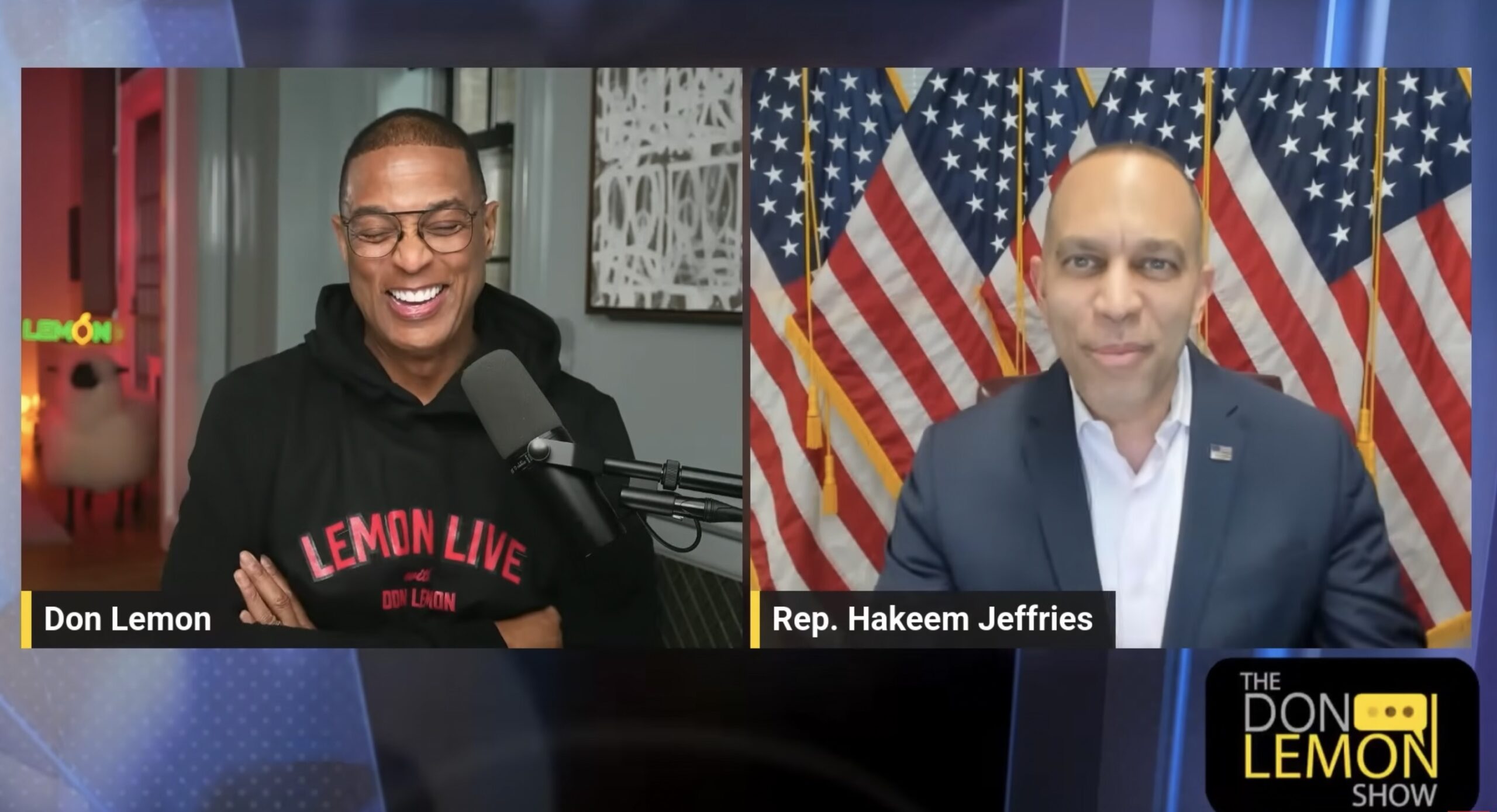 Hakeem Jeffries Suggests God Booted Pam Bondi From DOJ: Vengeance Is Mine, Saith the Lord'