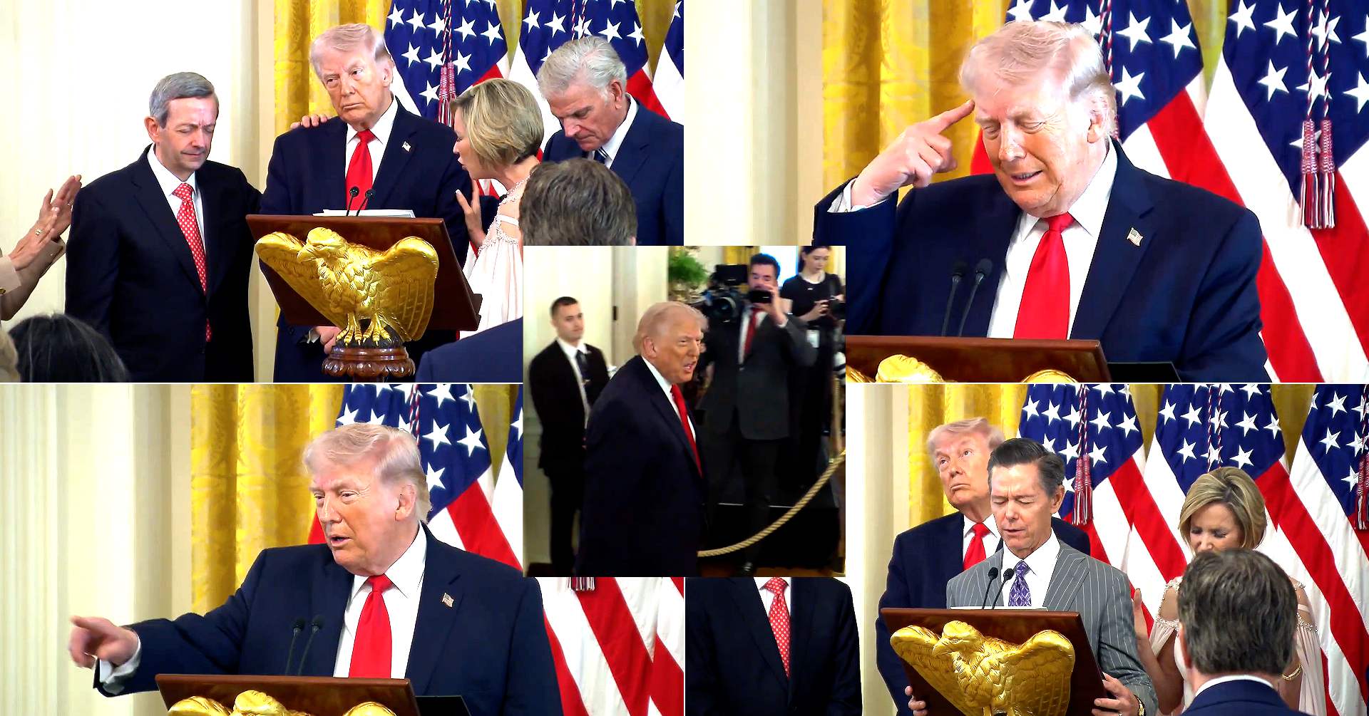 Lay Hands on Him!' 6 Wildest Moments From Trump's Now-Deleted Easter Event With Evangelicals