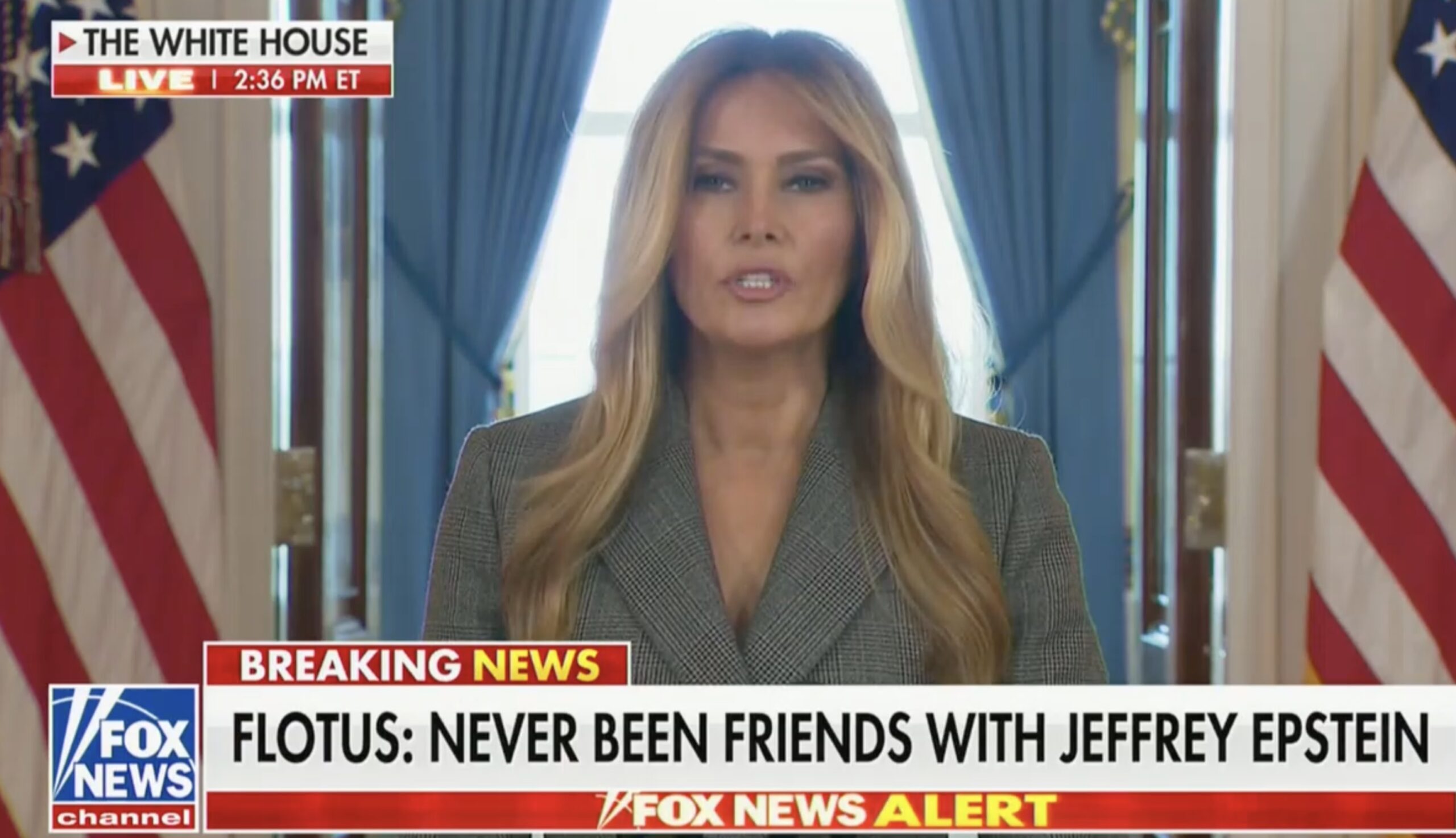 Melania Trump Urges Congress to Let Epstein Victims Testify