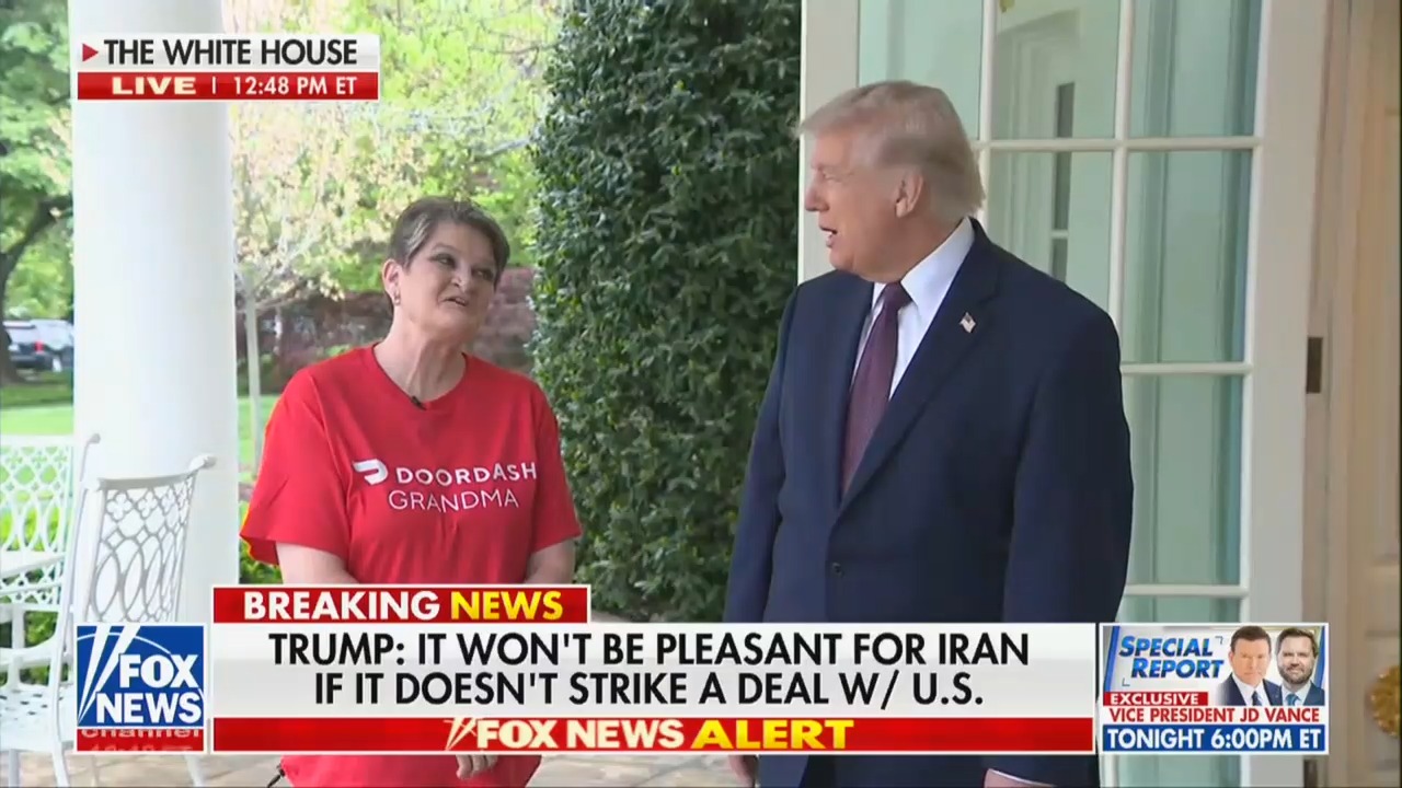 Awkward Moment as Trump Asks DoorDash Driver If Men Should Play in Women's Sports: I'm Here About No Tax on Tips'