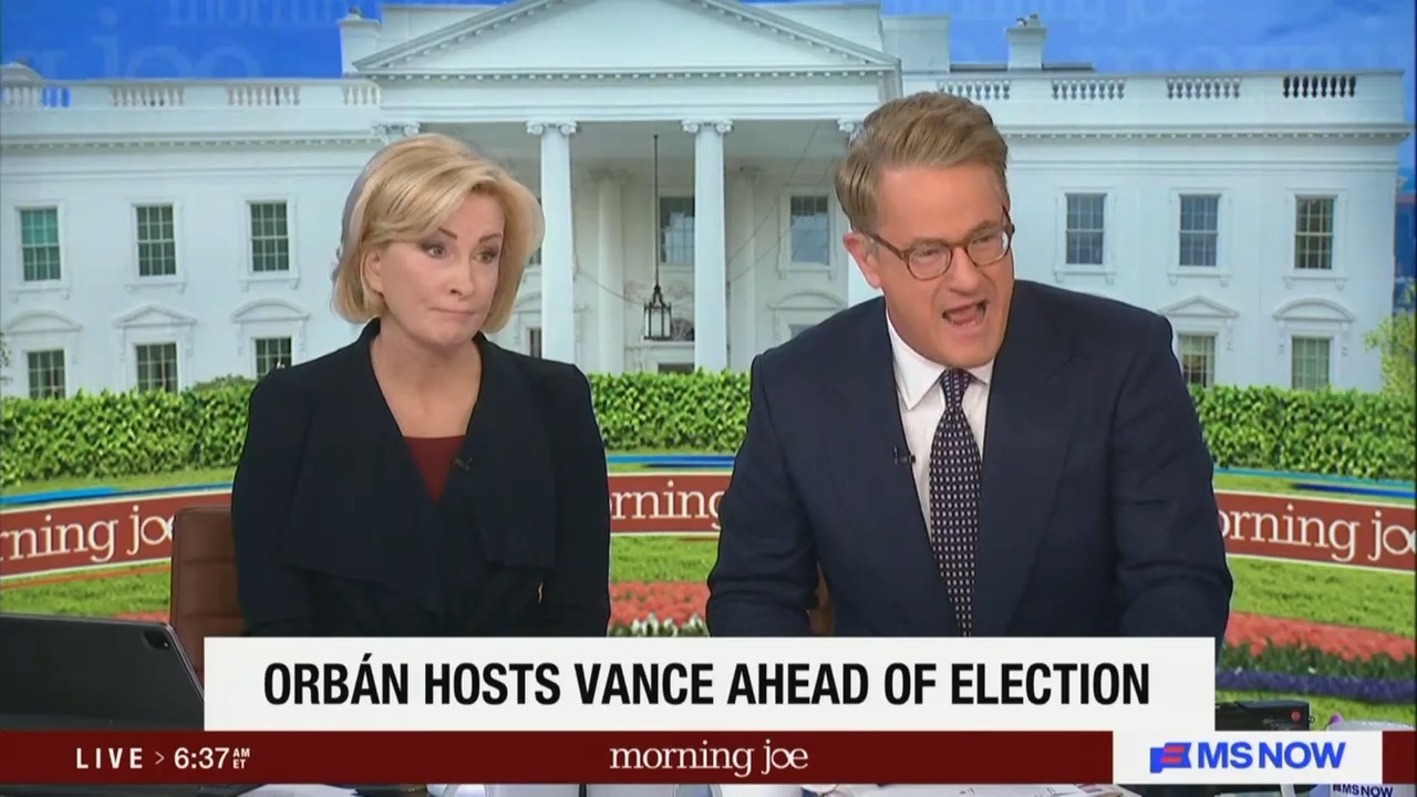 Where Are the Republicans?!' Joe Scarborough Completely Loses It in Desk-Slamming Tirade as Vance Meets Anti-Democratic Thug' Orban