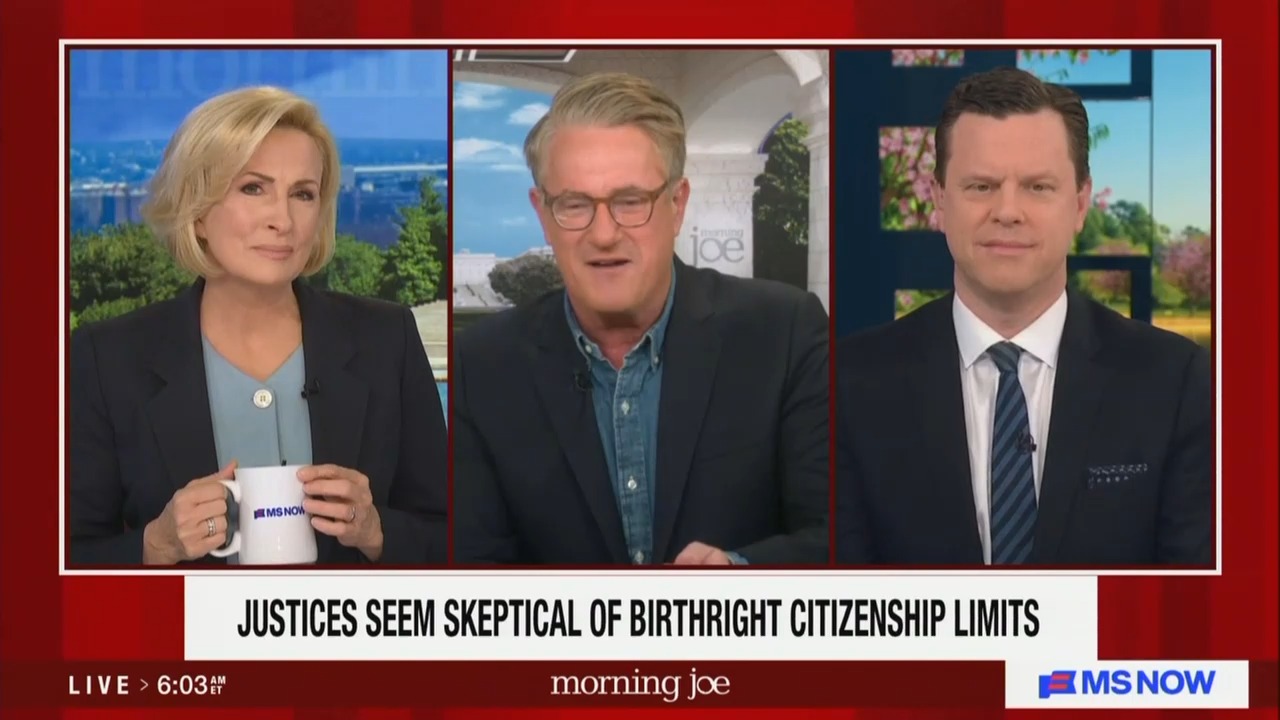 Amazing Moment!' Joe Scarborough Beams Over Justice Roberts's New World, Same Constitution' Quip to Trump's Caveman' Lawyer