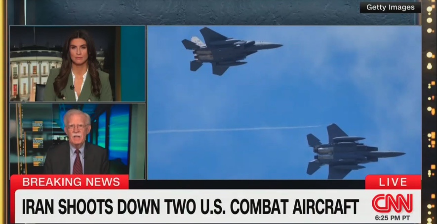 Former National Security Advisor John Bolton said President Donald Trump is "probably back in a panic mode" after Iran shot down two U.S. military planes on Friday.