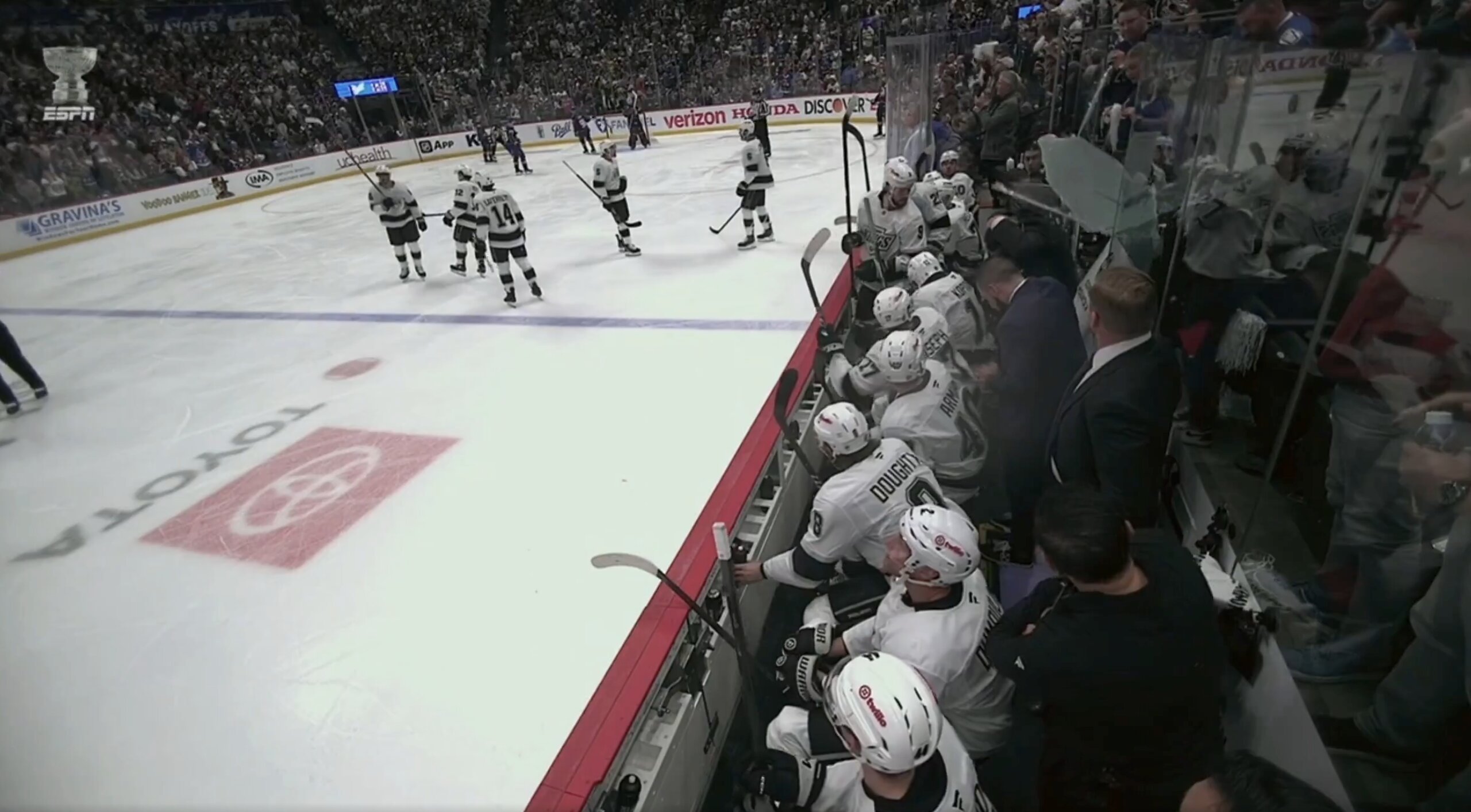 Colorado Avalanche Fans Celebrated So Hard They Shattered the Glass Behind the LA Kings' Bench
