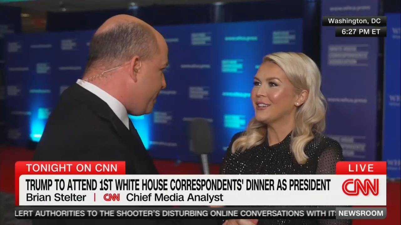 CNN’s Brian Stelter Confronts Karoline Leavitt on Trump’s Attempts to ‘Demonize’ The Media Ahead of White House Correspondents’ Dinner