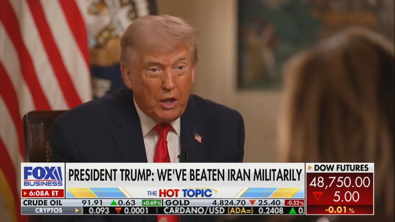 Trump Says Oil Price Pain Worthwhile' to Stop' Iran Getting Nuclear Weapon': They Were Gonna Take Out the Middle East'