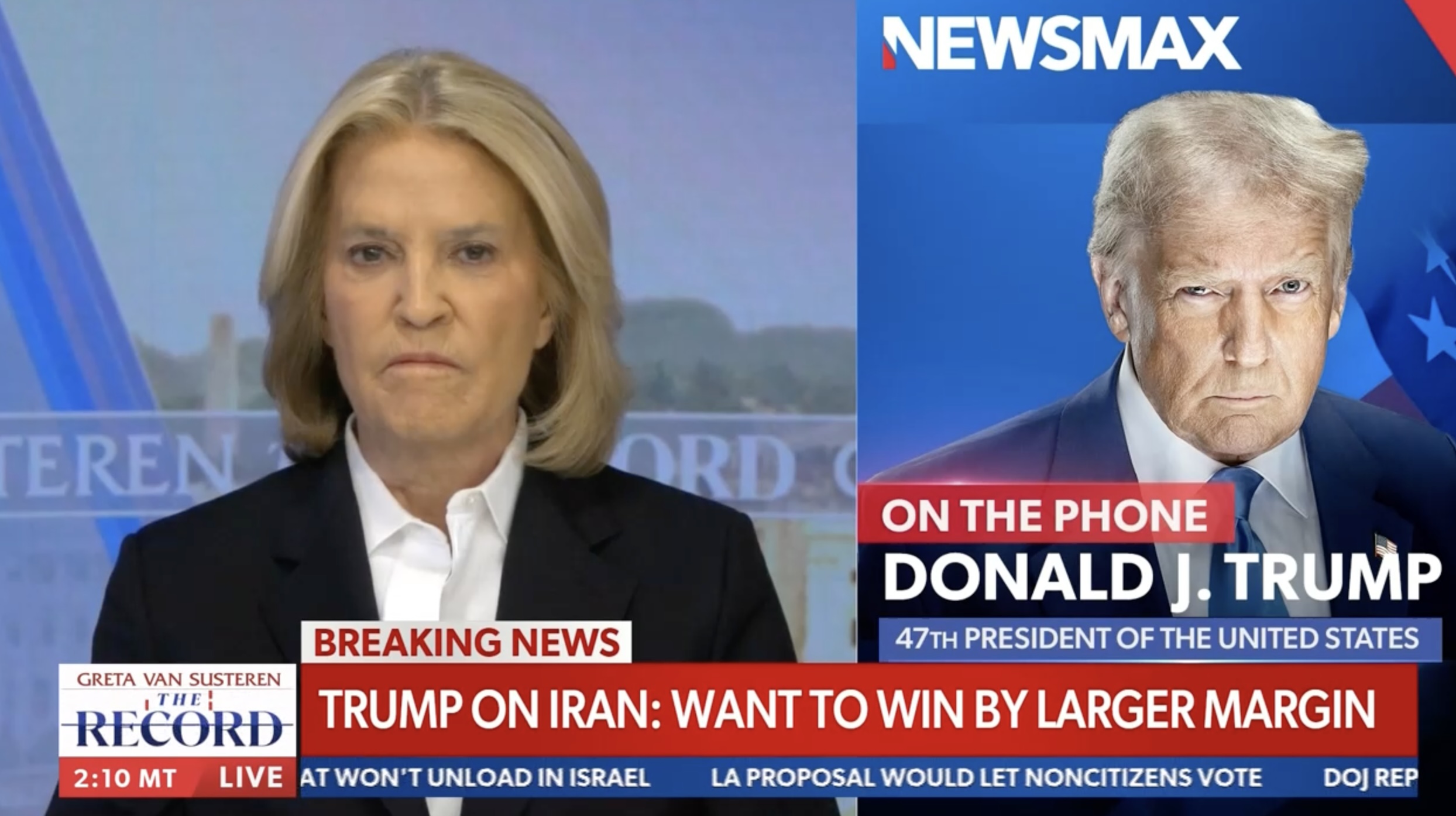 Trump Says He Wants to 'Win' Iran War 'By a Bigger Margin'