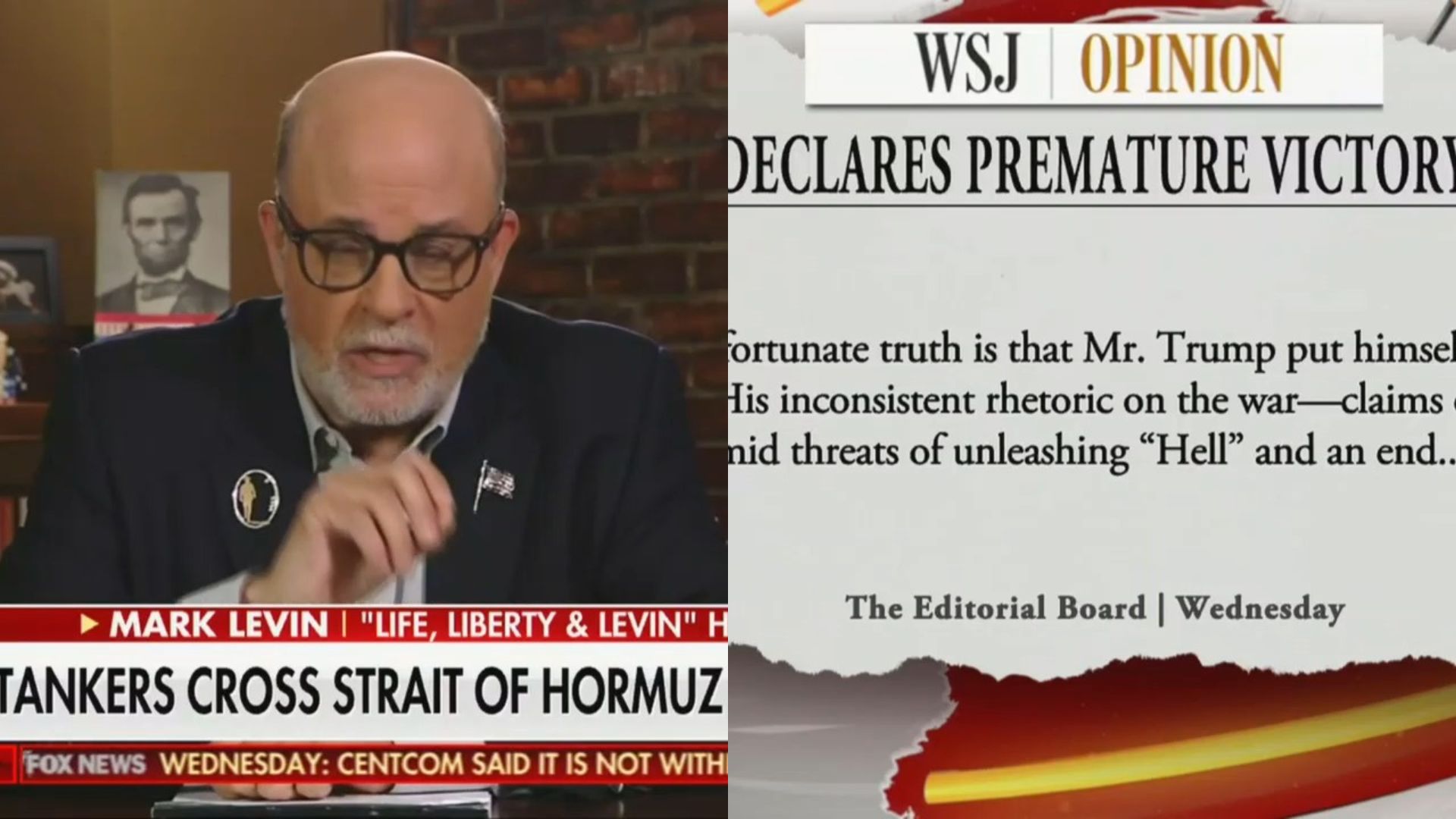 Fox's Mark Levin Smacks Around WSJ Over Criticism of Trump: Six Guys Sitting in a Skyscraper'
