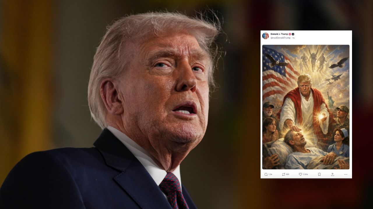 Gross Blasphemy!' MAGA Die-Hards Deliver Rare Rebuke of Trump for Posting Unacceptable' Meme Depicting Himself as Jesus