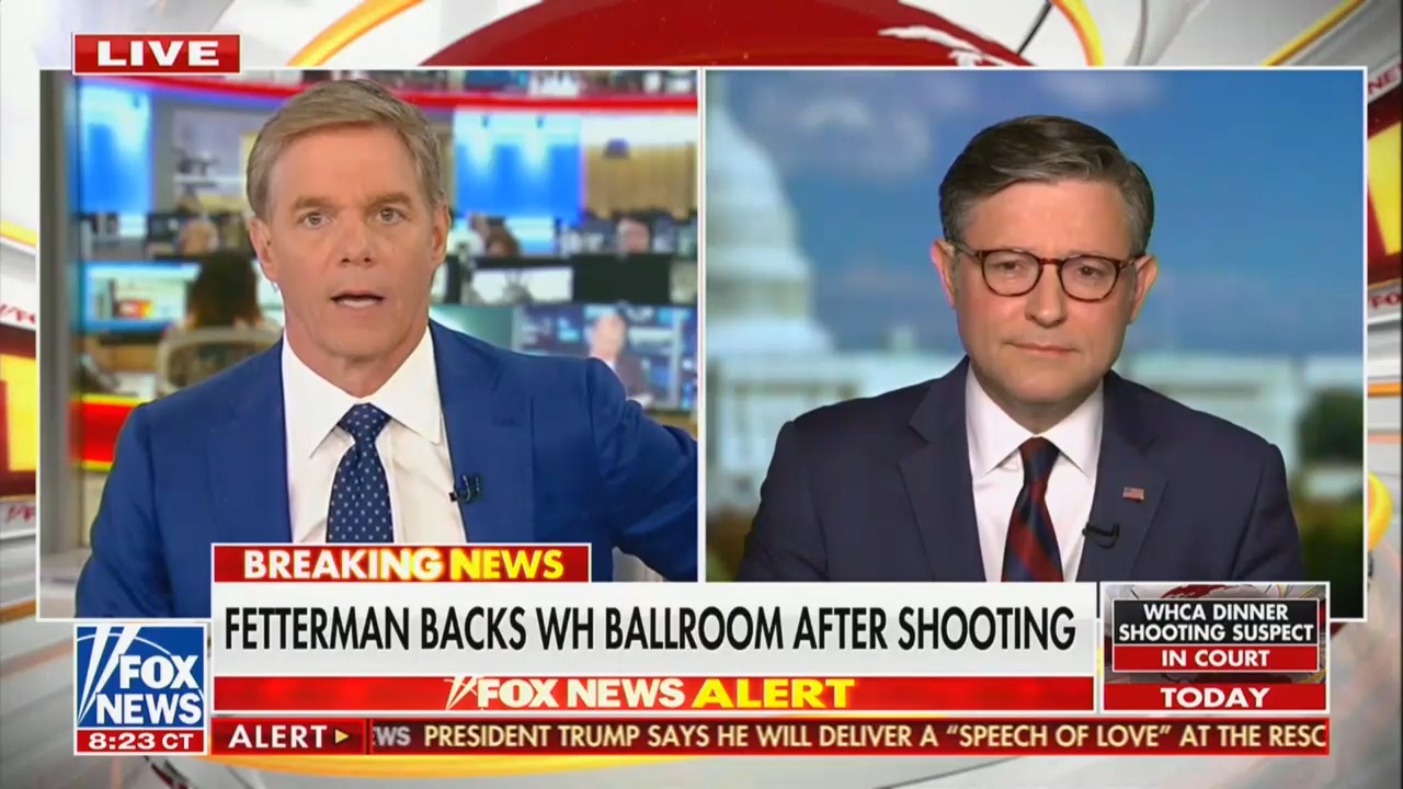 Effectively Calling for War': Mike Johnson Accuses Democrats of Inciting Violence'