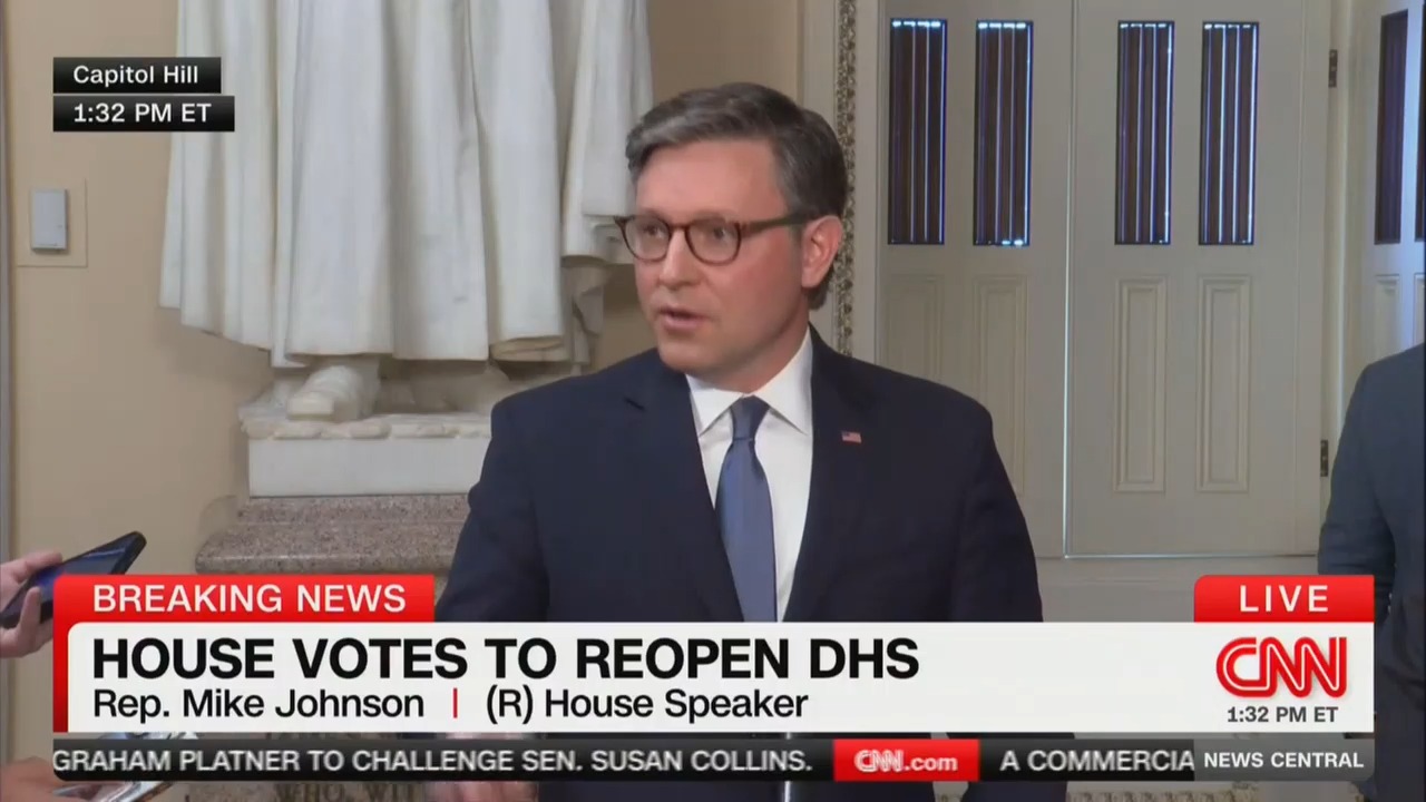 JUST IN: House Votes to End Partial Government Shutdown Without Funding ICE