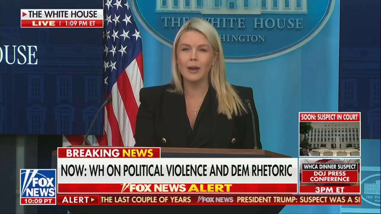 Completely Deranged': Karoline Leavitt Goes Off on Jimmy Kimmel Over Melania Trump Widow' Joke
