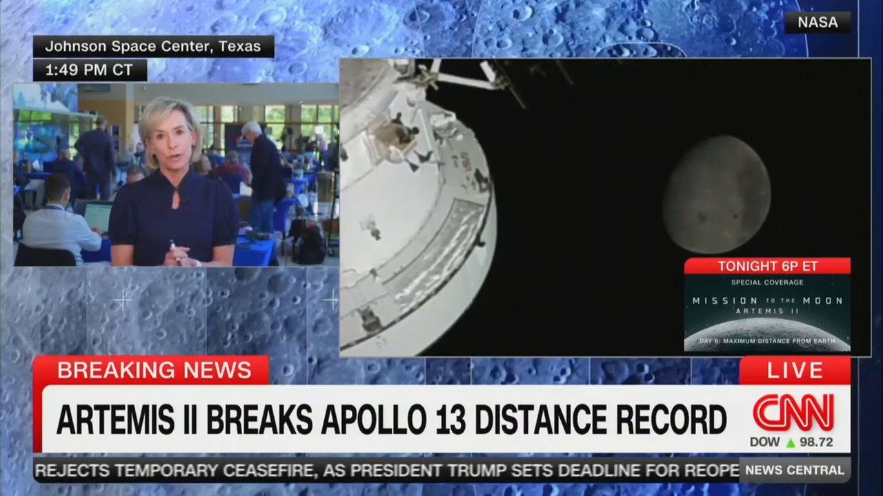 WATCH: Artemis II Crew Breaks Space Flight Record Before Naming Moon Crater After Commander's Late Wife