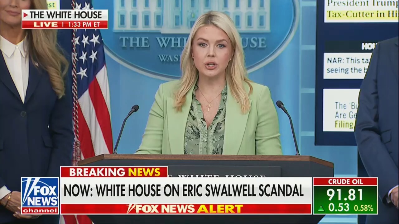 Why Were They Silent for So Long?' Karoline Leavitt Rips Democrats Over Swalwell Scandal