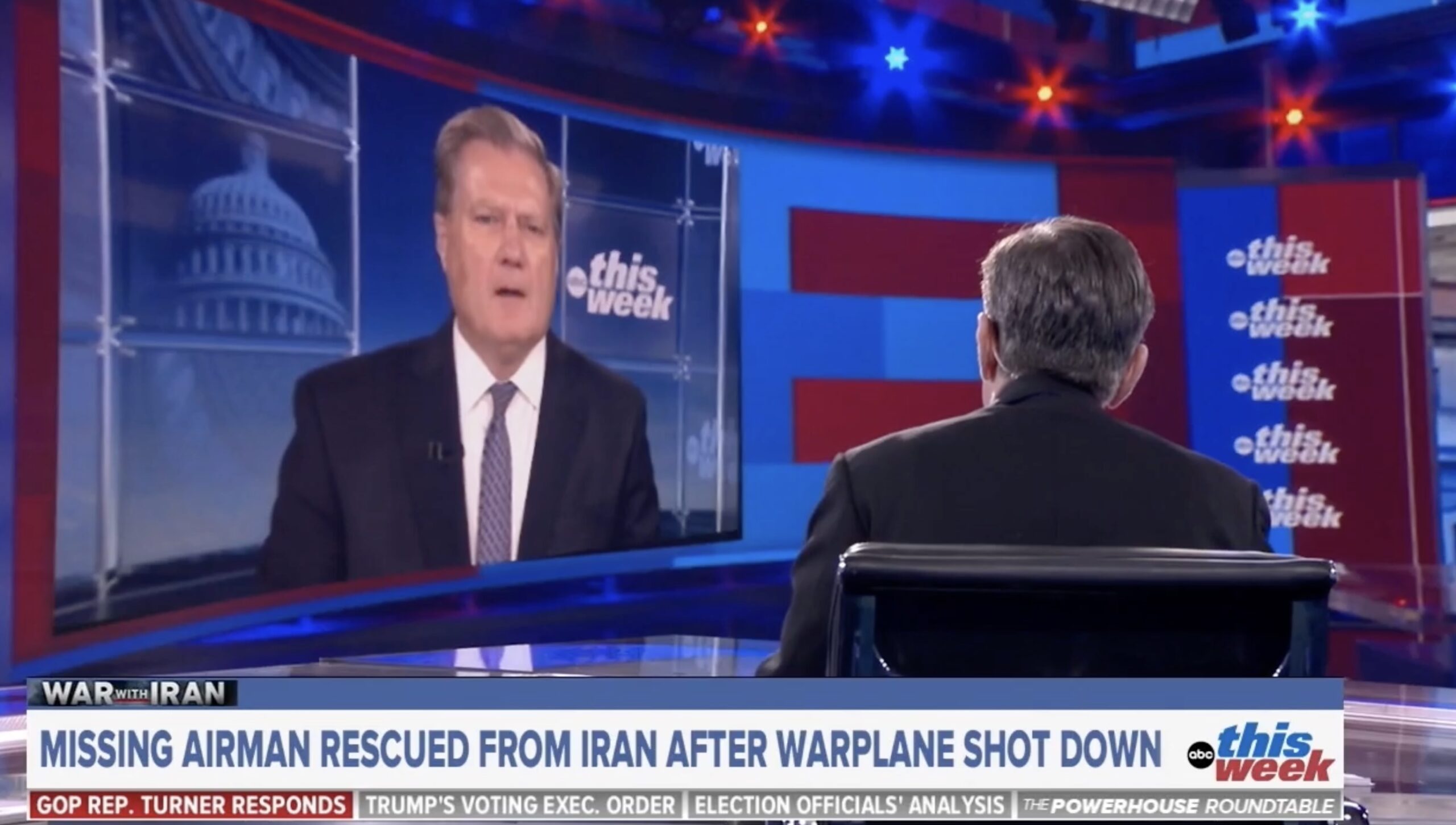 House Republican Waffles Under Pointed Questioning from ABC's Stephanopoulos On Next Steps In Iran