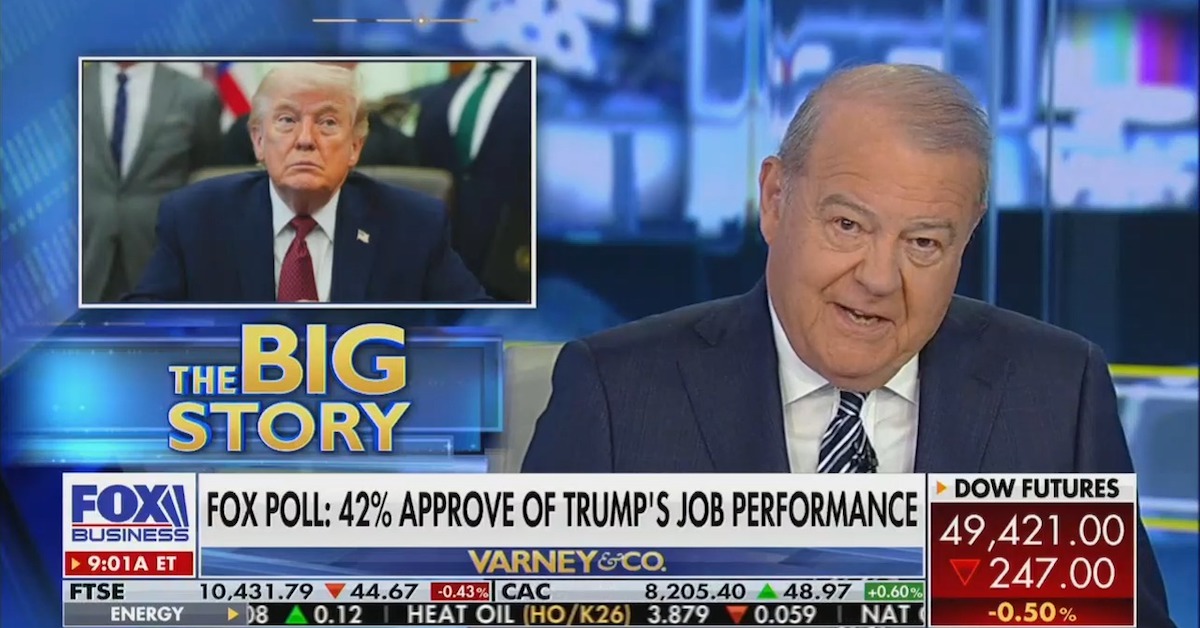 Stuart Varney concluded that recent polls on President Donald Trump's job performance show Americans are "not confident that our government is competent."