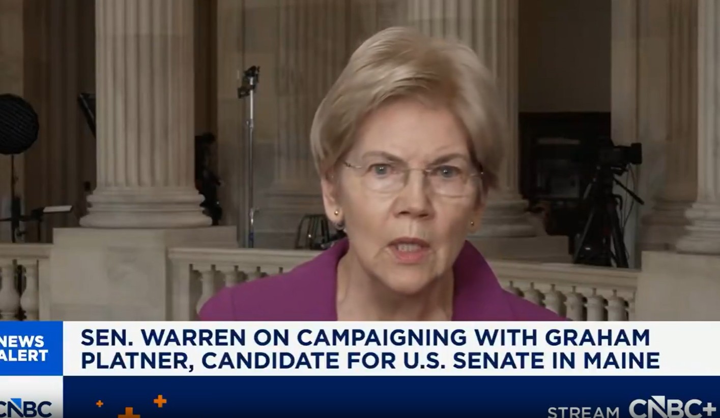 Elizabeth Warren Defends Graham Platner Endorsement As Anchor Drops Scathing List of Scandals