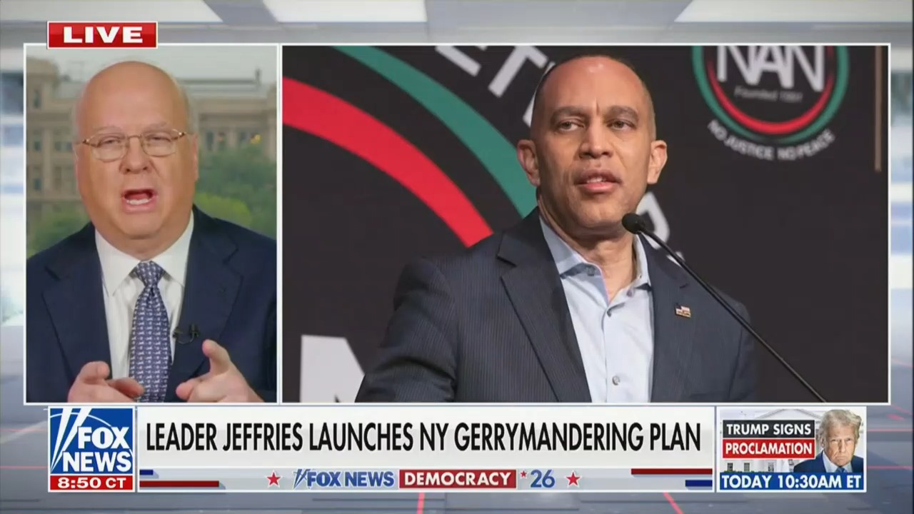 That's a Stretch!' Fox's Karl Rove Warns Dems' 40-Seat Blue Wave Dreams Are Fantasy