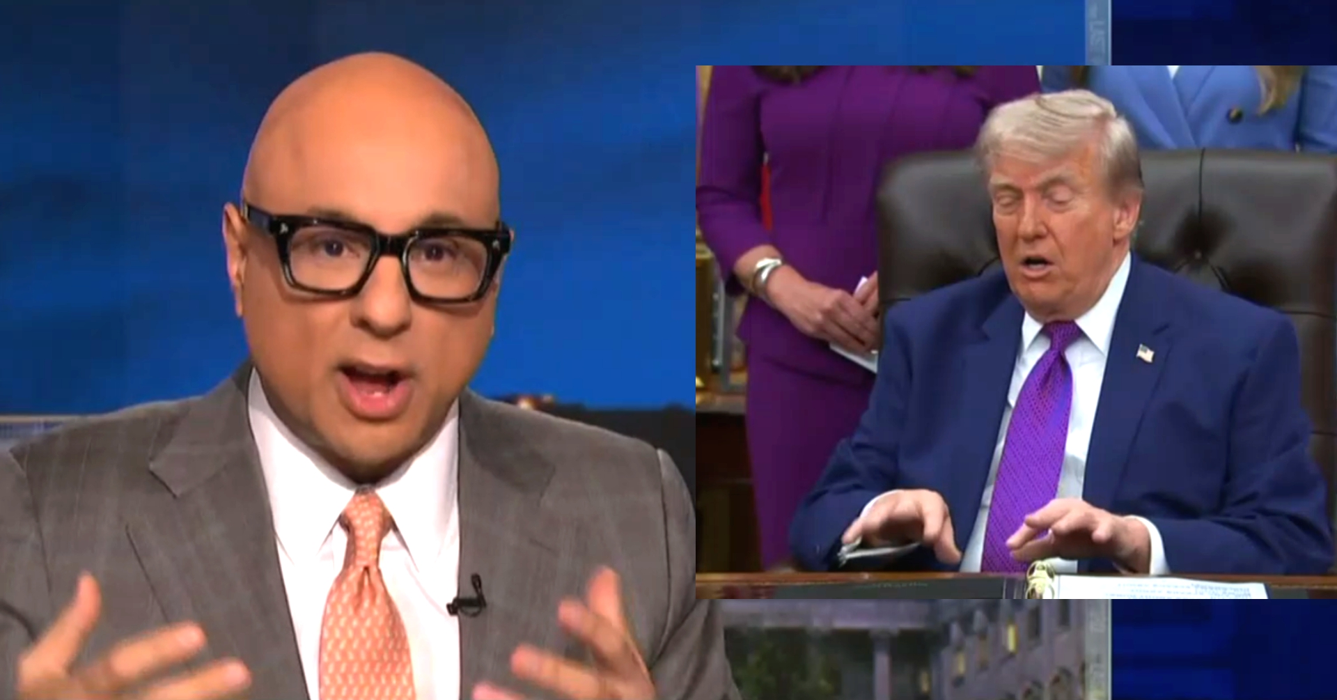 MS NOW Host Roasts Trump Over Meandering' and Surreal' Oval Office Rant on Shooting Down Missiles