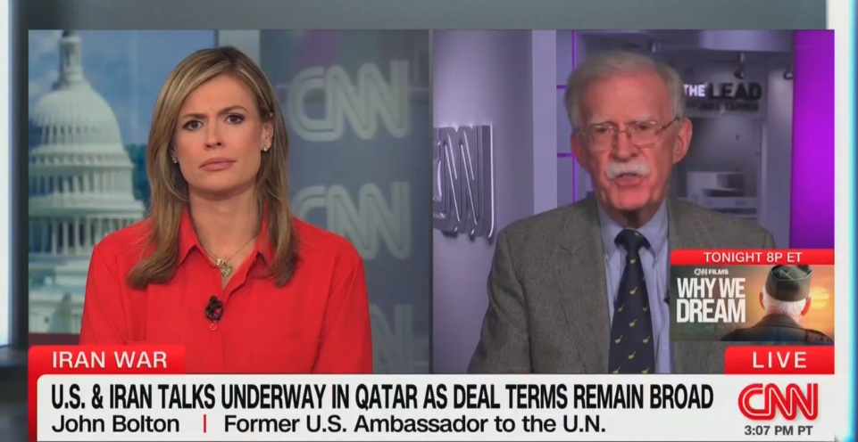Trump's Former NatSec Advisor Outright Says He Wants Iran Talks To Fail: I Hope the Negotiations Break Down'
