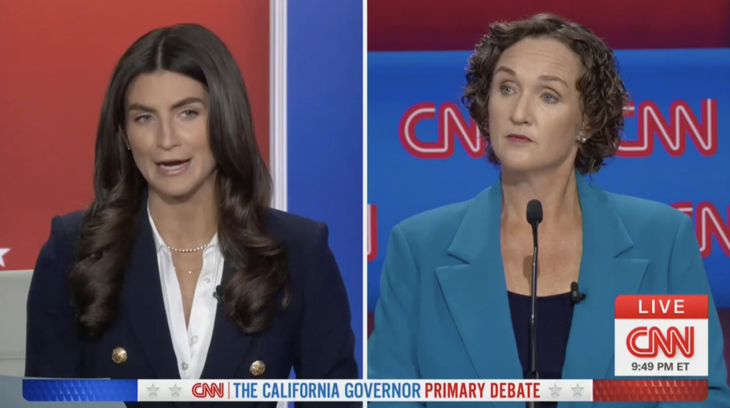 Kaitlan Collins Asks Katie Porter About F*** Trump' Comment