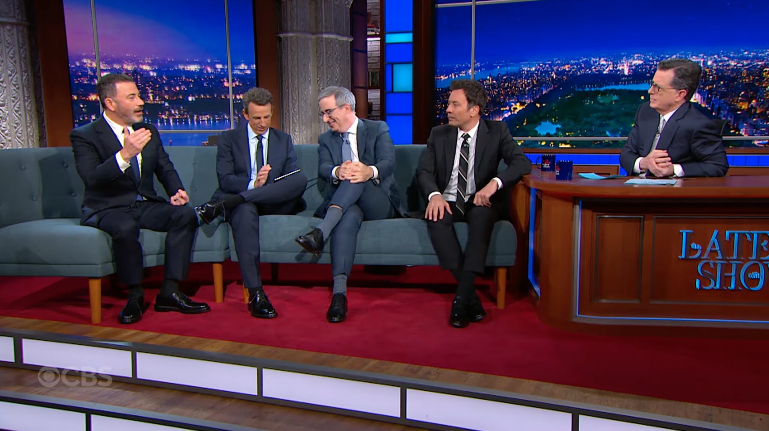 Jimmy Kimmel Reveals the Brutal Reason Nobody Can Boycott CBS for Axing Colbert During All-Star Late-Night Send Off