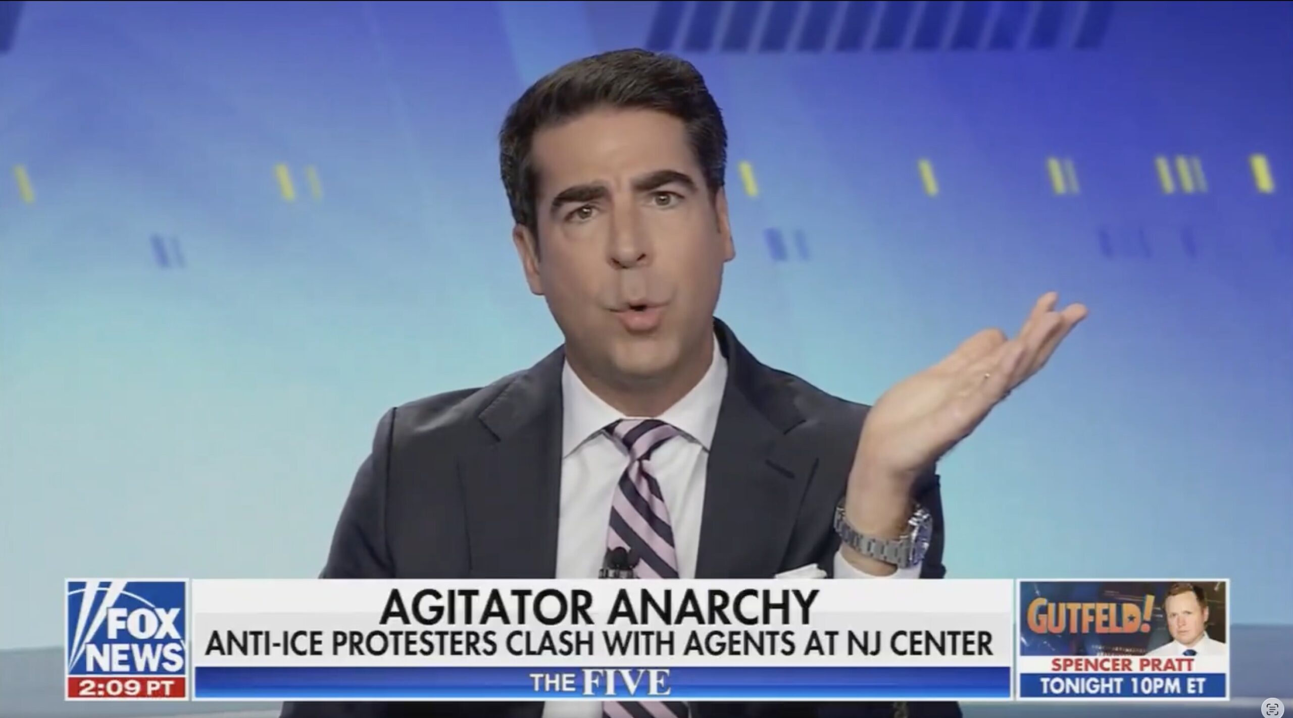 Jesse Watters Claims Immigrant Detainees Are on Hunger Strike Because They Don't Have Ethnic Food'