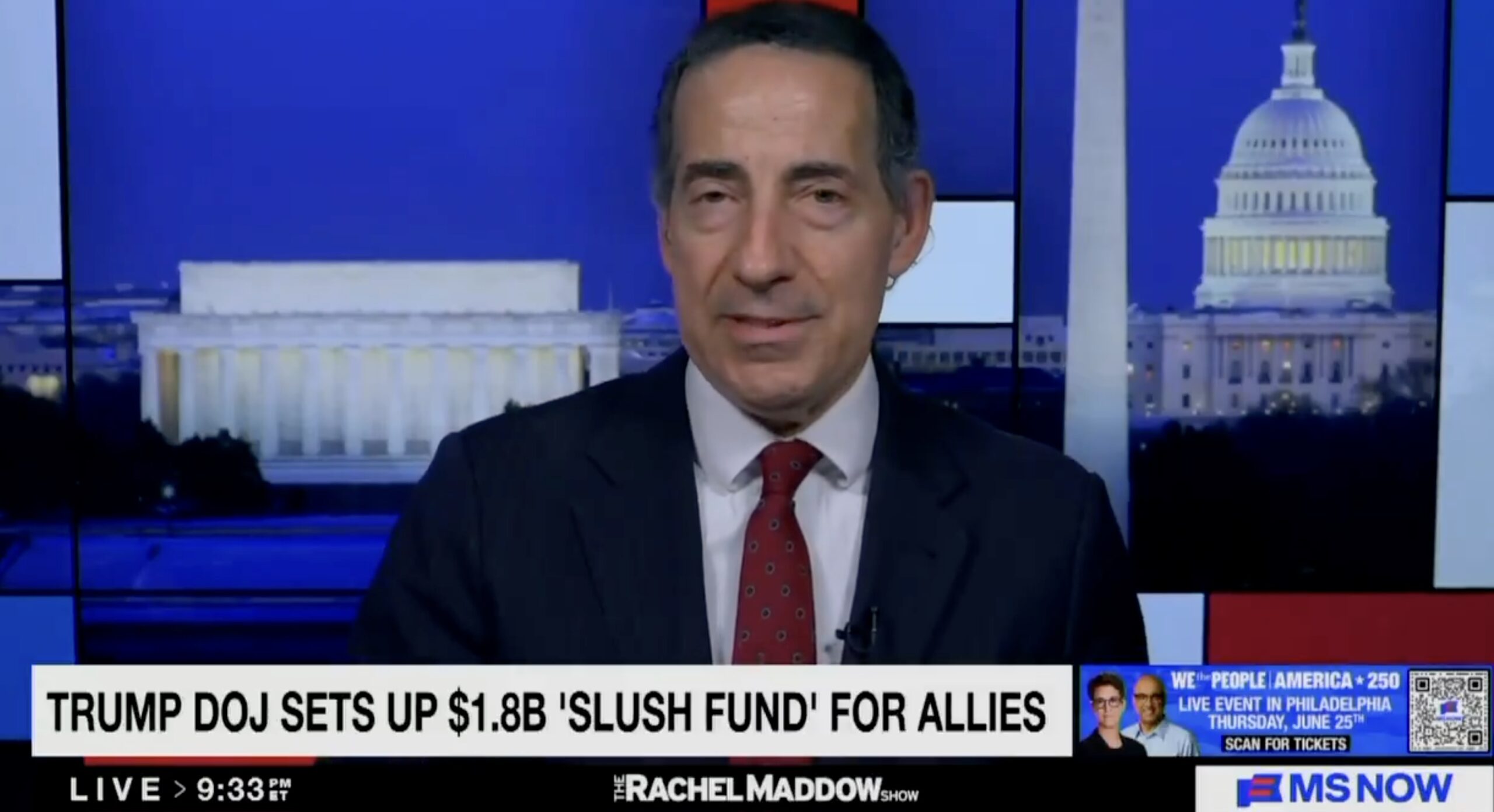 Jamie Raskin Says Trump Aims to Fund His Private Militia'